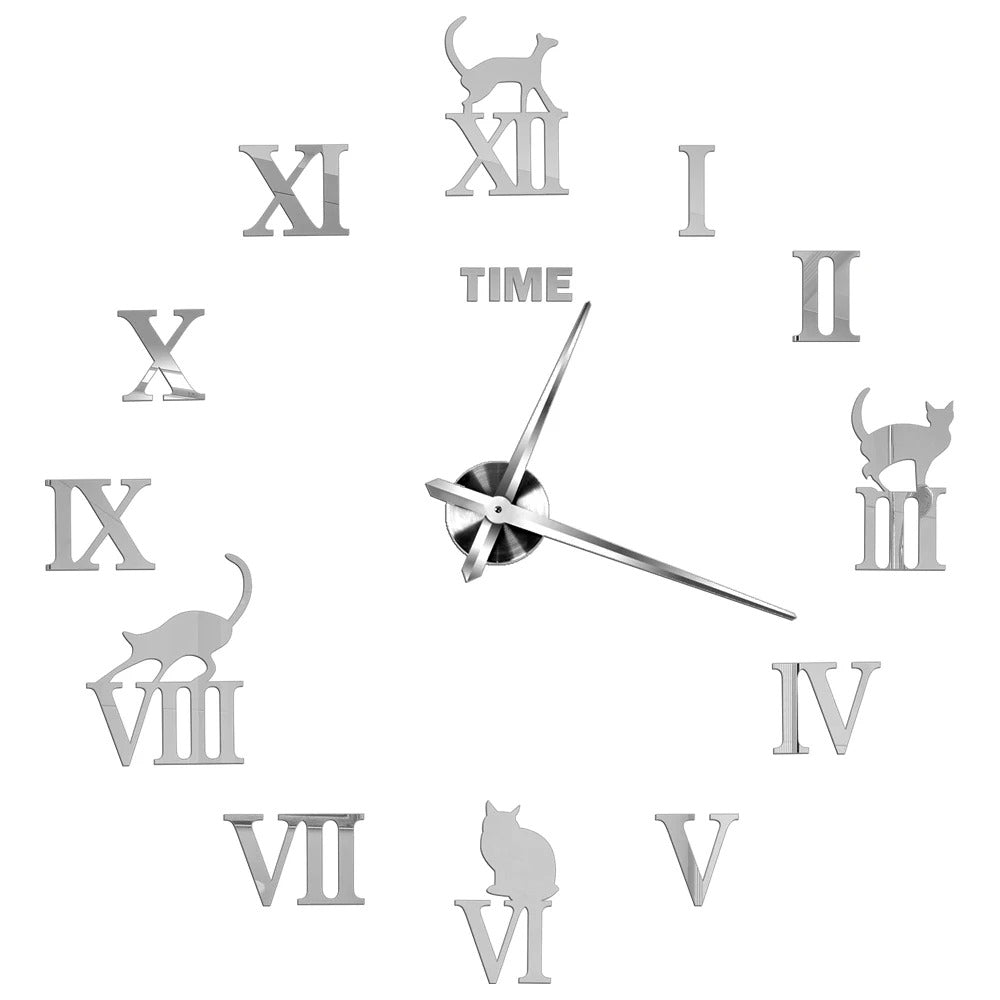 Sticker Cat Clock