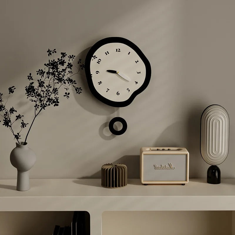 A Scandinavian Style Clock that brings a distinctive finishing touch to a stylish interior.