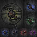 The Sushi LED Clock shown as a refined decorative accent for a modern living space.