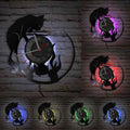 The Vinyl LED Clock displayed as a functional yet eye-catching feature for the home.