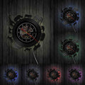 A Animaux of Afrique LED Vinyl Record Clock with a distinctive presence, made to enhance a curated interior.