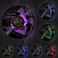 A Basketball LED Vinyl Record Clock with a distinctive presence, made to enhance a curated interior.
