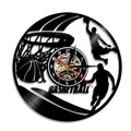 A Basketball Vinyl Record Clock with a distinctive presence, made to enhance a curated interior.