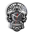 This Skull Vinyl Record Clock adds a tailored balance of function and visual interest to home decor.