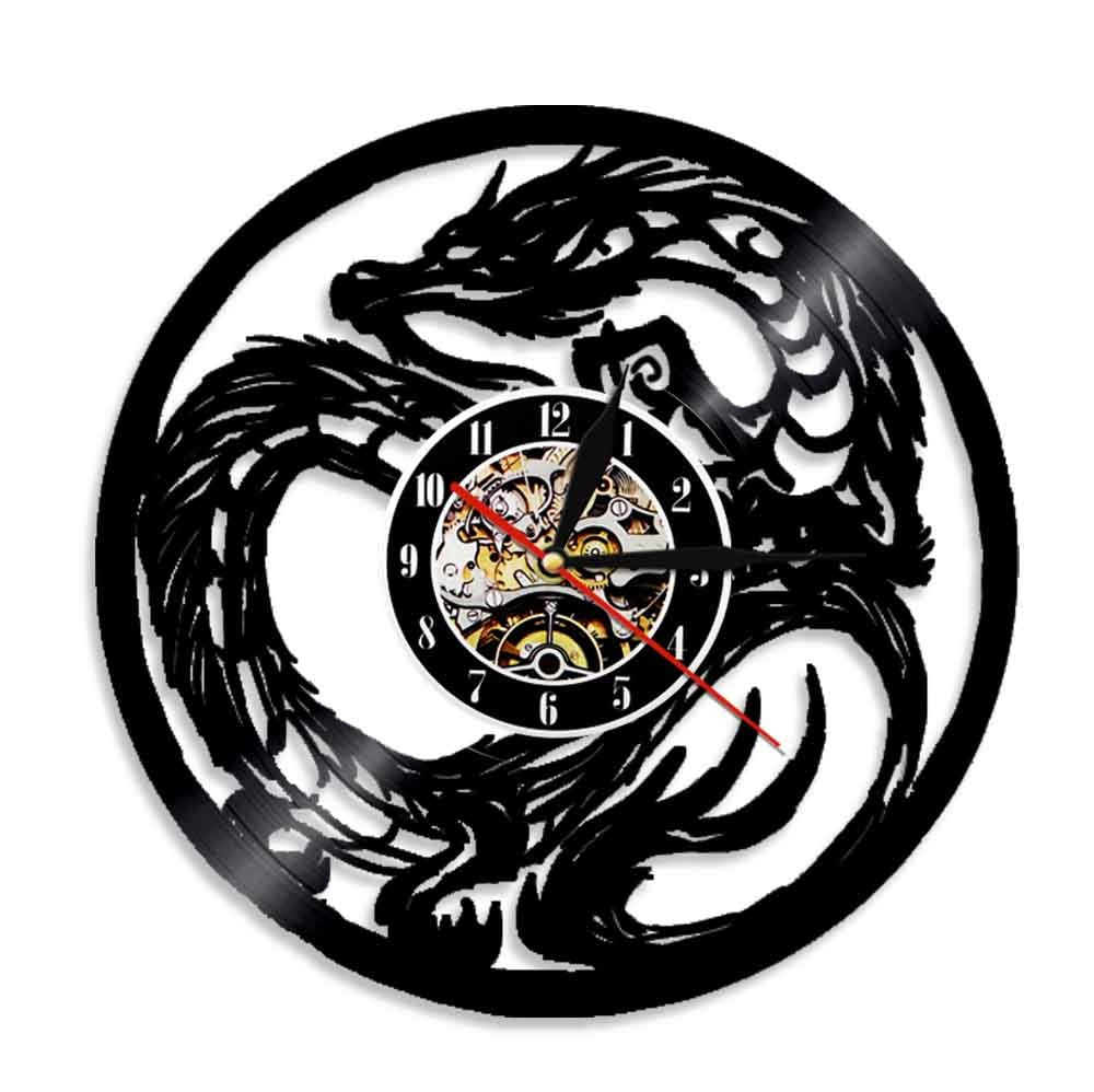 Dragon Japanese Vinyl Record Clock