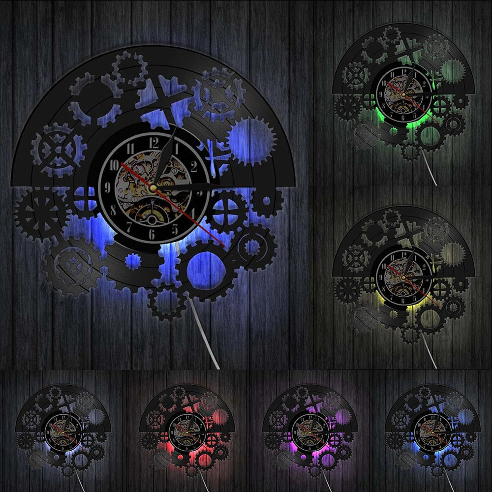 A detailed look at this Gears LED Vinyl Record Clock, where everyday timekeeping meets distinctive home style.