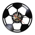 A Football Vinyl Record Clock that brings a distinctive finishing touch to a stylish interior.