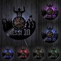A Messi LED Vinyl Record Clock with a distinctive presence, made to enhance a curated interior.