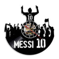 A Messi Vinyl Record Clock with a distinctive presence, made to enhance a curated interior.