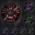 The Rockeur LED Vinyl Record Clock, a statement clock that lends personality to a carefully styled interior.