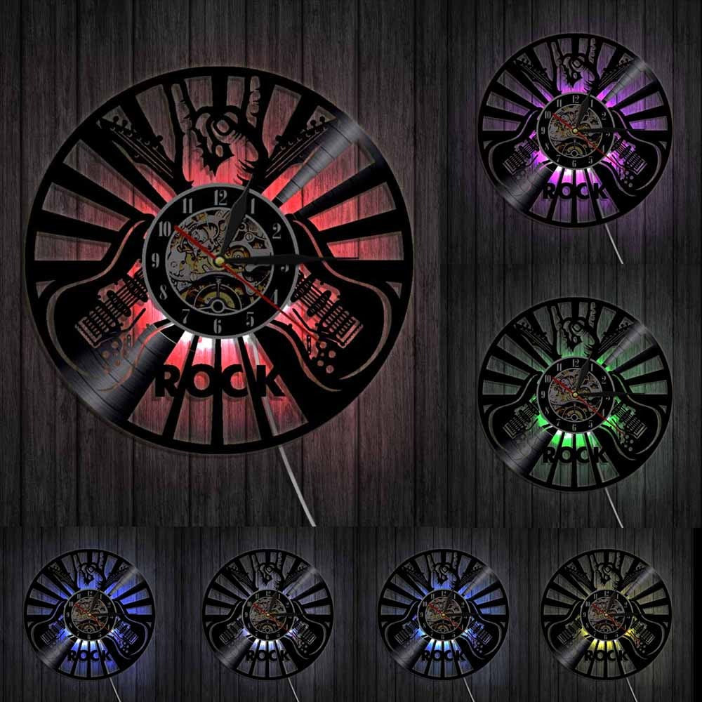 The Rockeur LED Vinyl Record Clock, a statement clock that lends personality to a carefully styled interior.