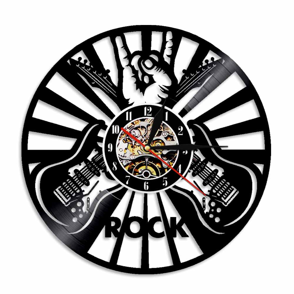 The Rockeur Vinyl Record Clock, a statement clock that lends personality to a carefully styled interior.