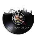 This San Francisco Vinyl Record Clock adds a tailored balance of function and visual interest to home decor.