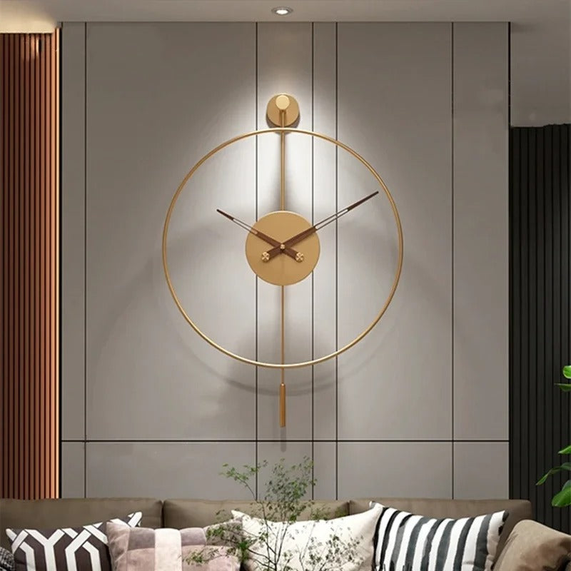 Gold Designer Wall Clock