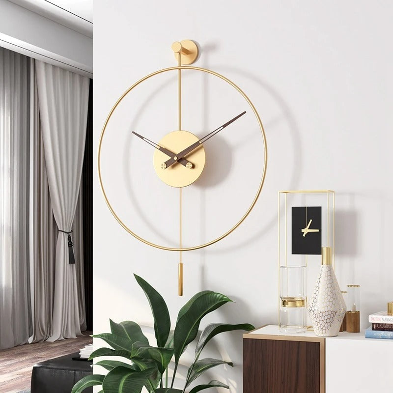 Gold Designer Wall Clock