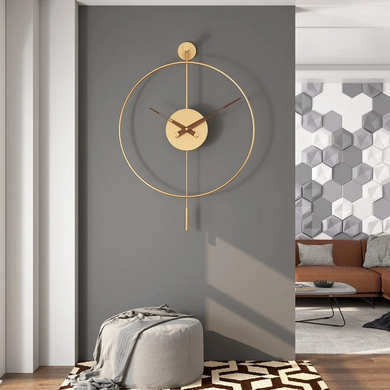 Gold Designer Wall Clock