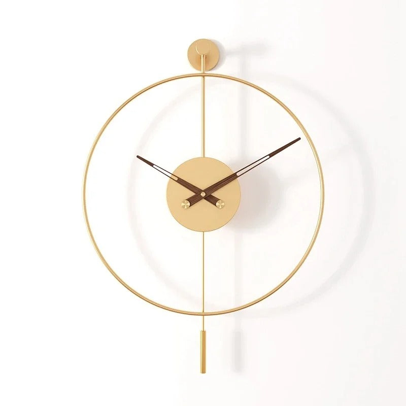 Gold Designer Wall Clock