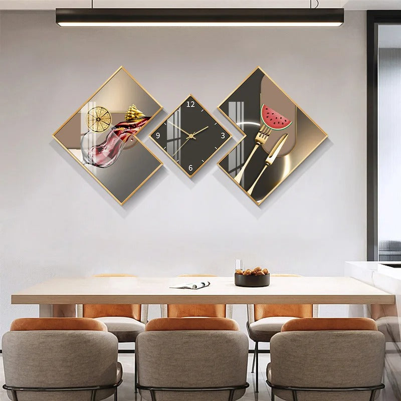 Radiant Geometric Wall Clock