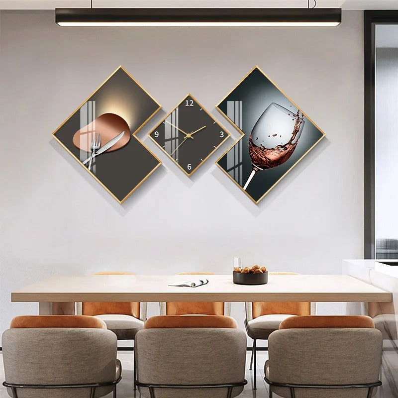 Radiant Geometric Wall Clock