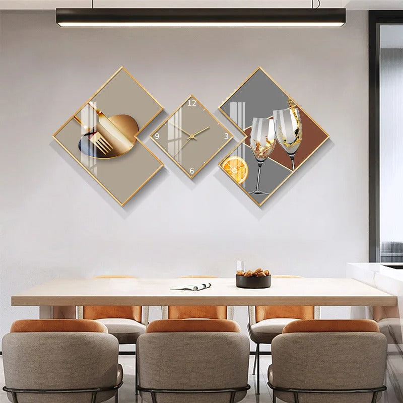 Radiant Geometric Wall Clock