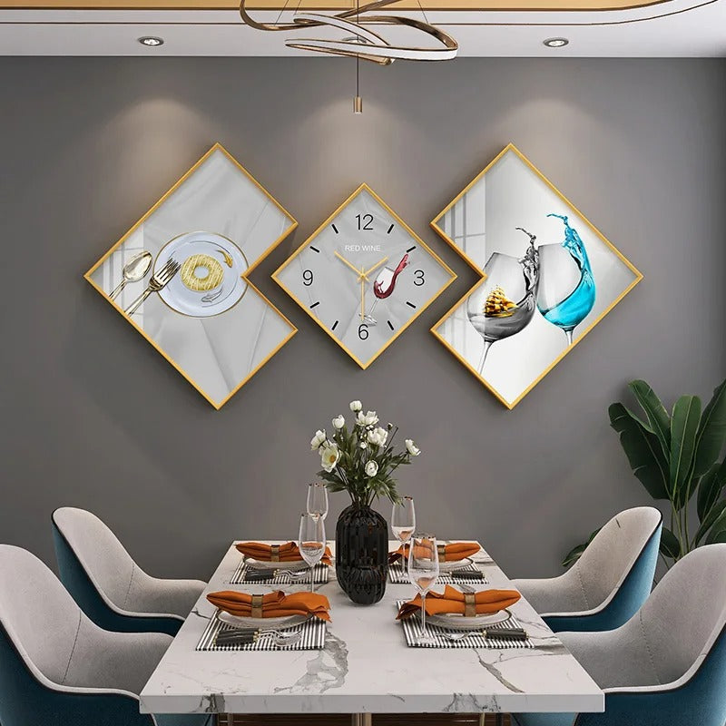 Radiant Geometric Wall Clock