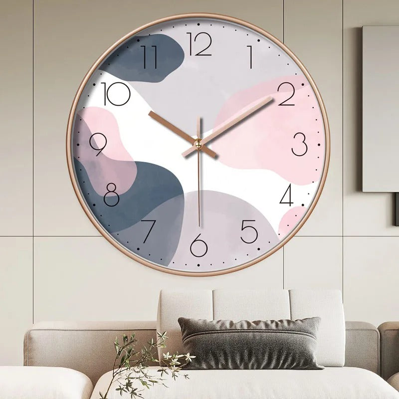 The Modern Clock Wall, a statement clock that lends personality to a carefully styled interior.