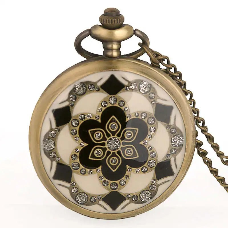 Designer Floral Pocket Watch