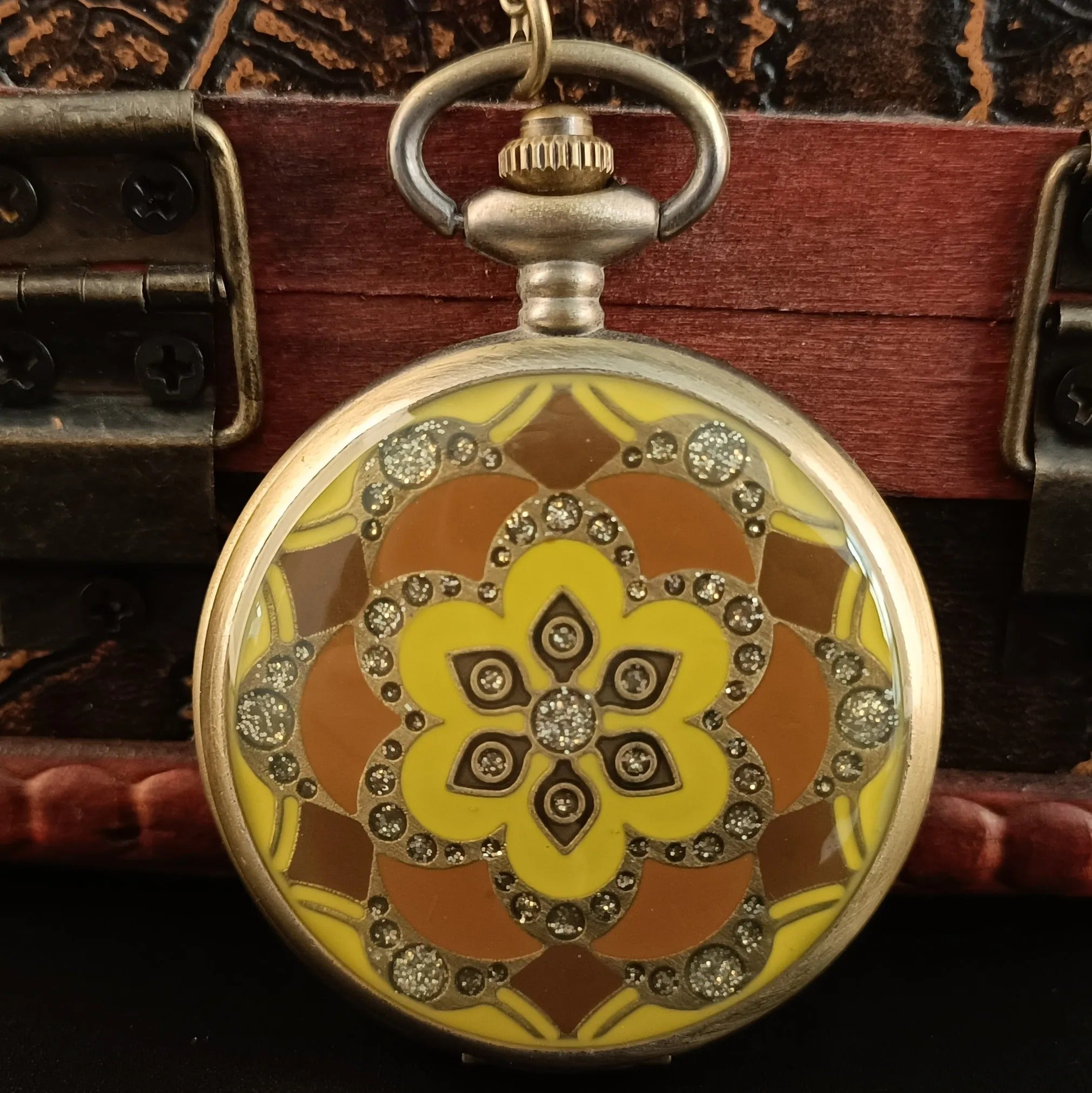 Designer Floral Pocket Watch