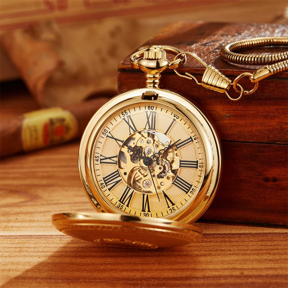 This Mechanical Elegante Pocket Watch adds a tailored balance of function and visual interest to home decor.