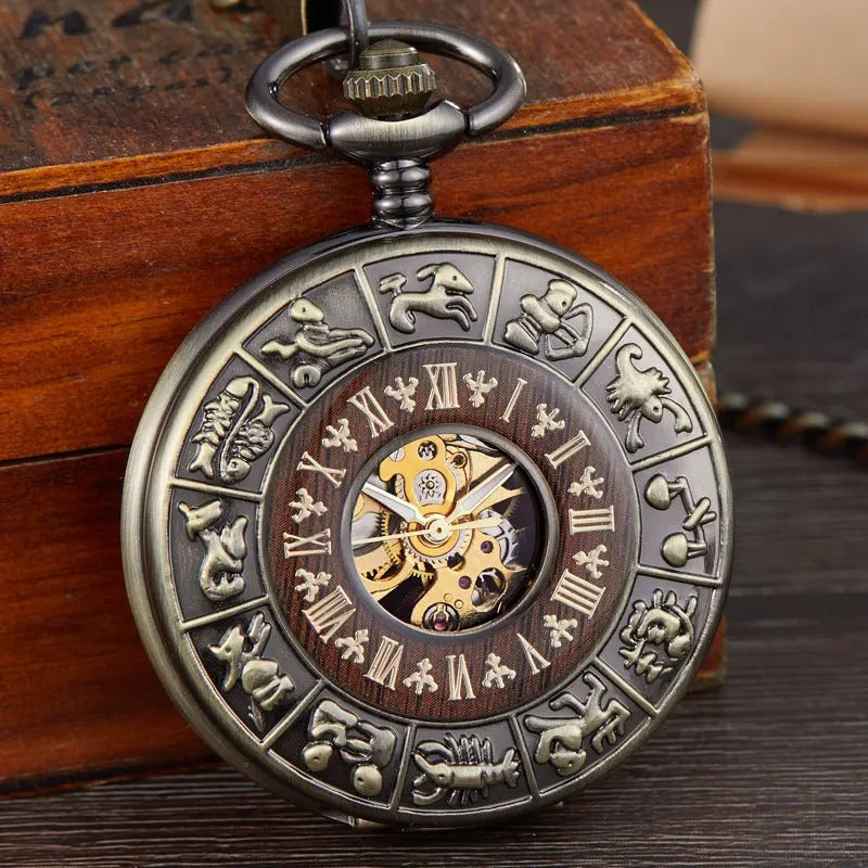 The Mechanical Steampunk Pocket Watch, a statement clock that lends personality to a carefully styled interior.