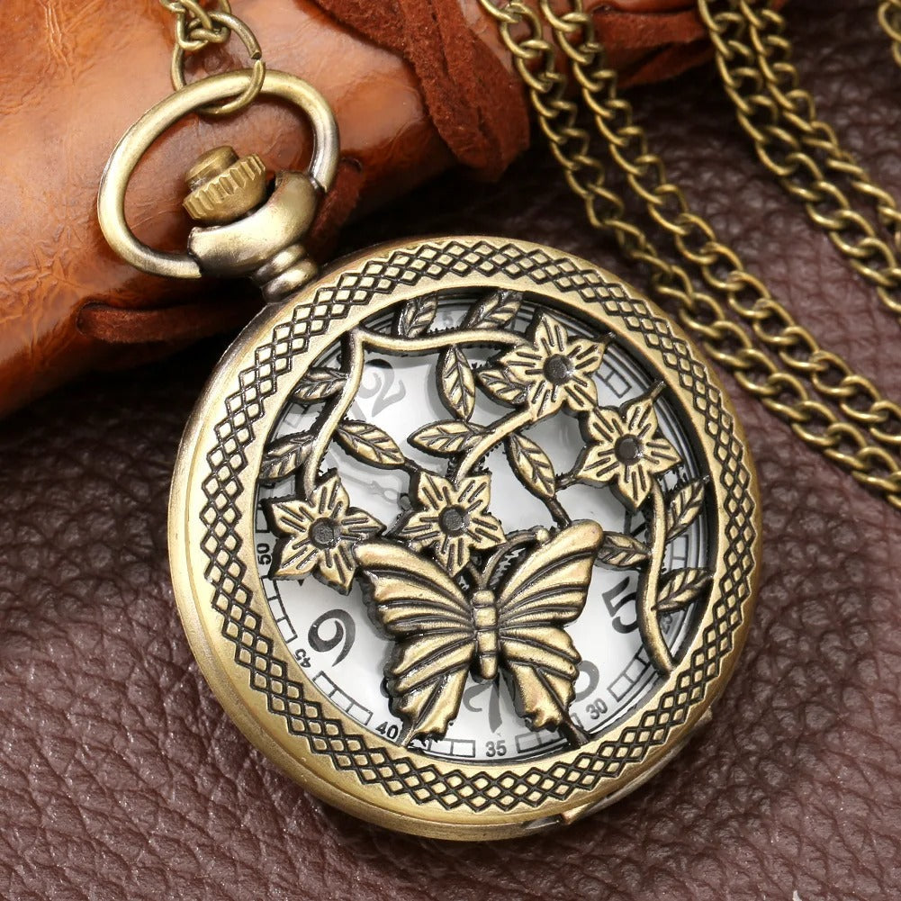 Butterfly Pocket Watch