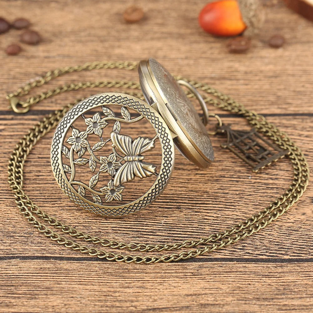 Butterfly Pocket Watch
