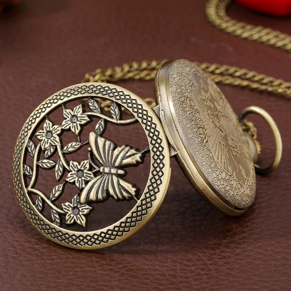 Butterfly Pocket Watch