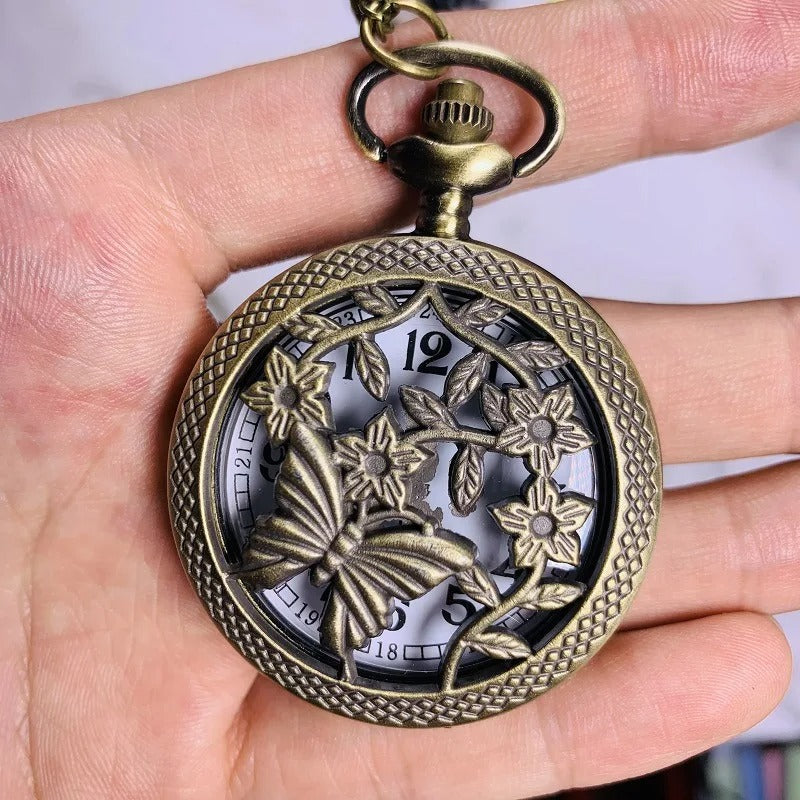 Butterfly Pocket Watch