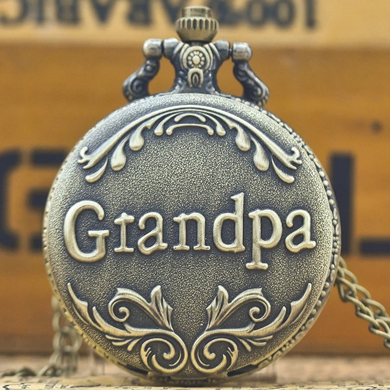 The Grandfather Pocket Watch shown as a refined decorative accent for a modern living space.