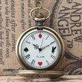 The Alice au Pays of the Merveilles Pocket Watch, presented as a decorative timepiece for a thoughtfully designed home.