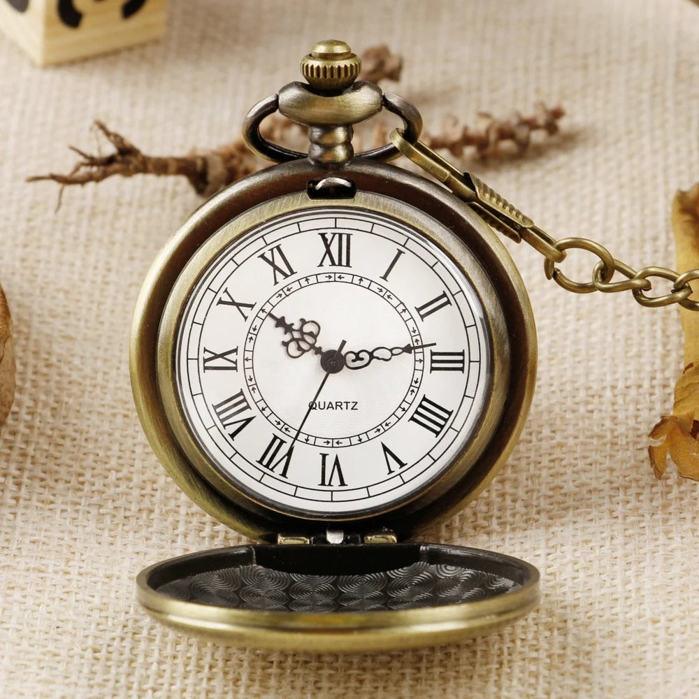 This Antique Pocket Watch adds a tailored balance of function and visual interest to home decor.