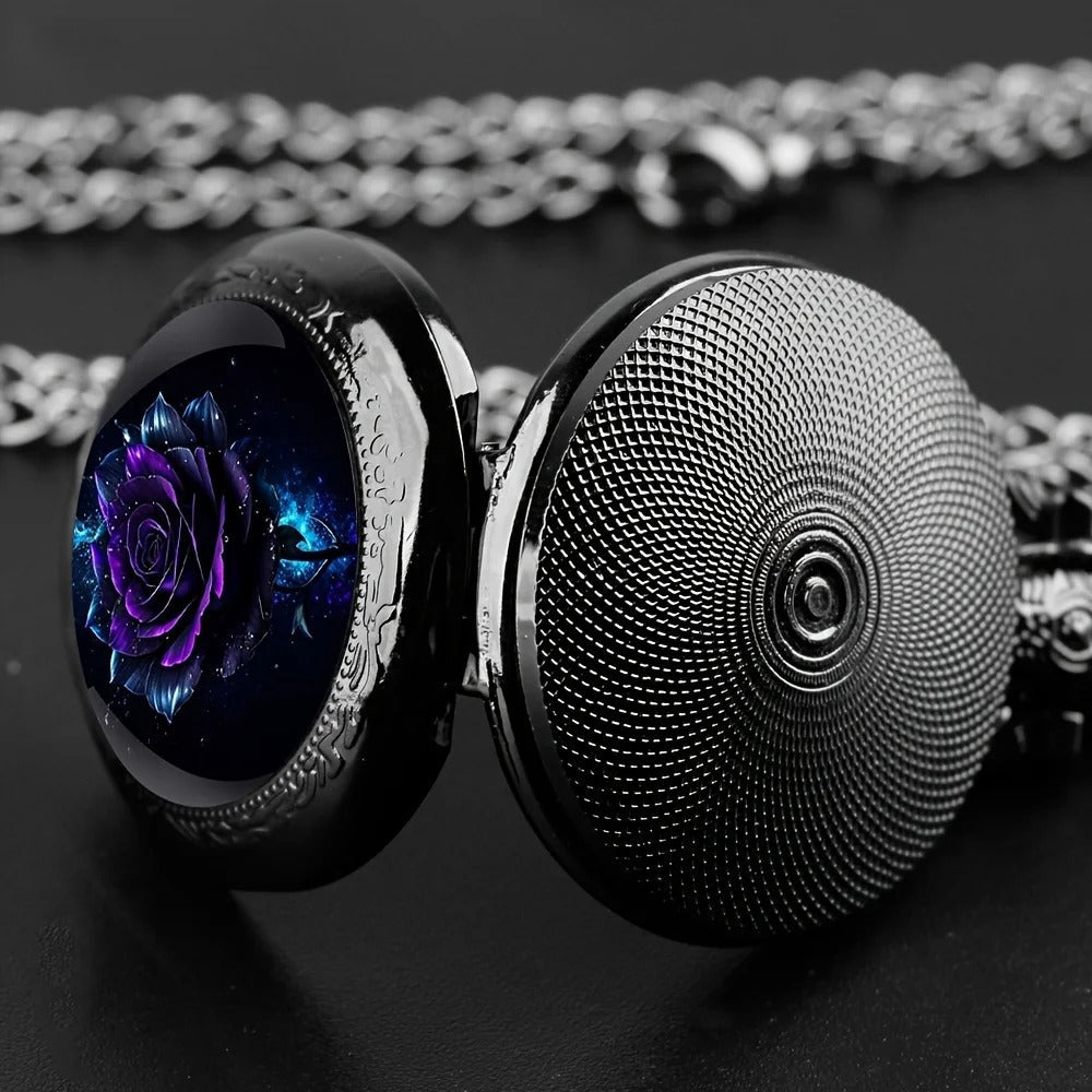 Designer Rose Pocket Watch