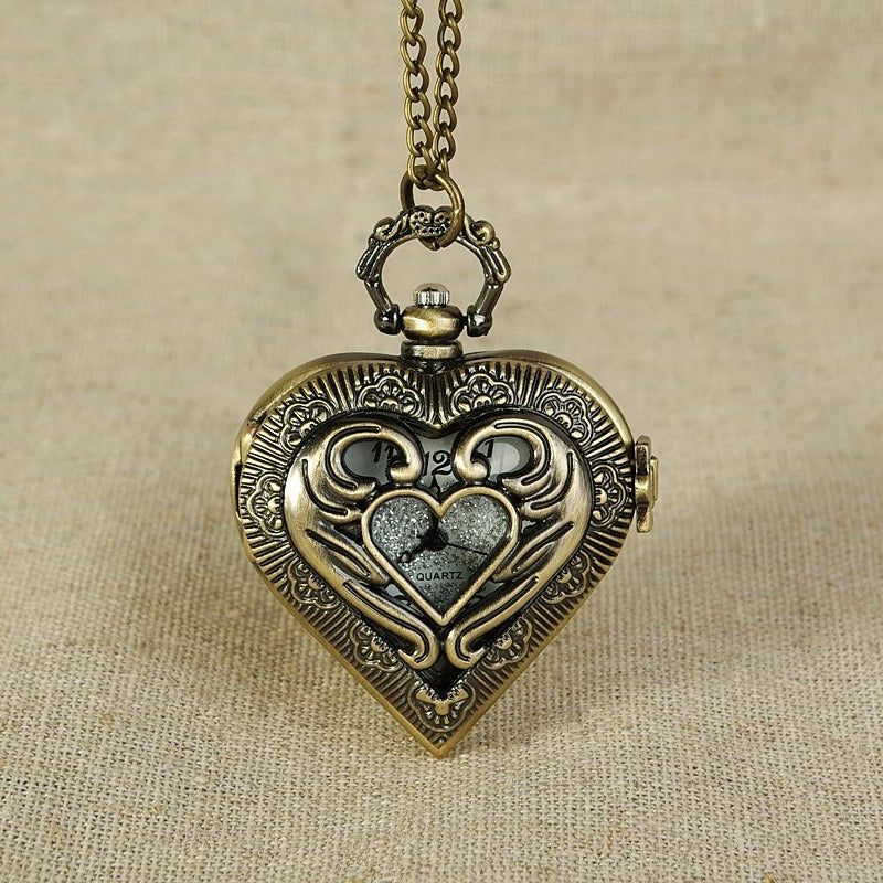 The Forme of Heart Pocket Watch displayed as a functional yet eye-catching feature for the home.