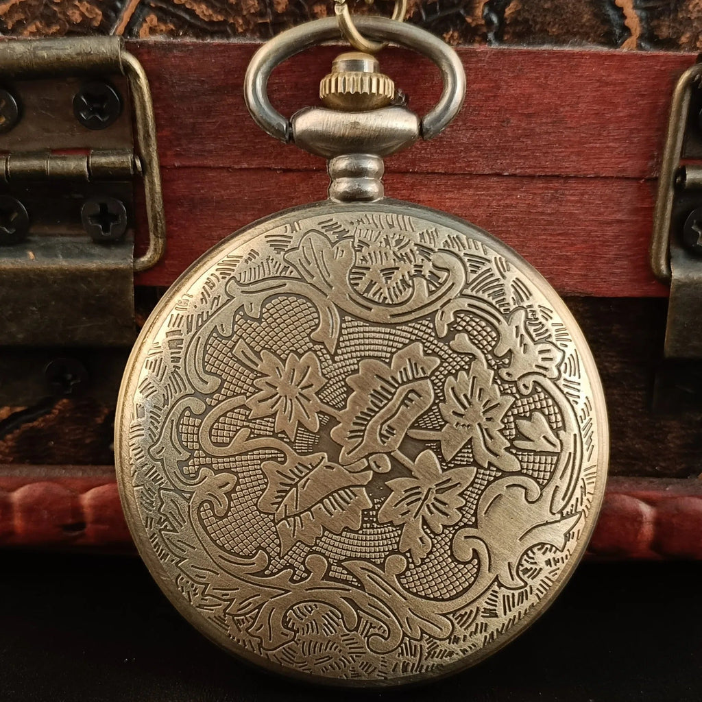 Flowers Vintage Pocket Watch