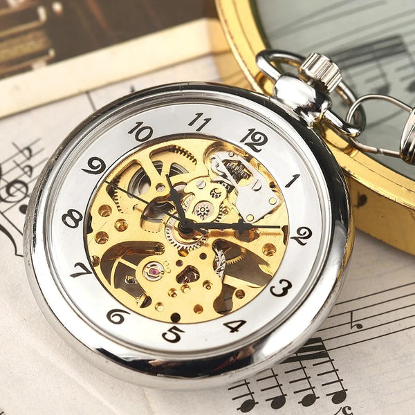 Mechanical Silver Pocket Watch