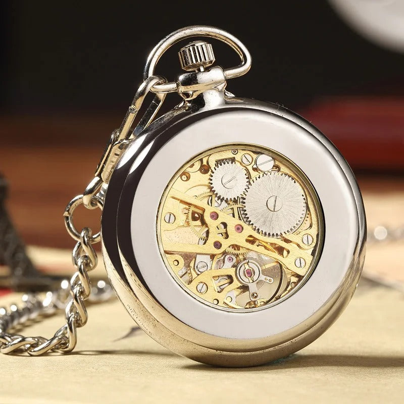 Mechanical Silver Pocket Watch
