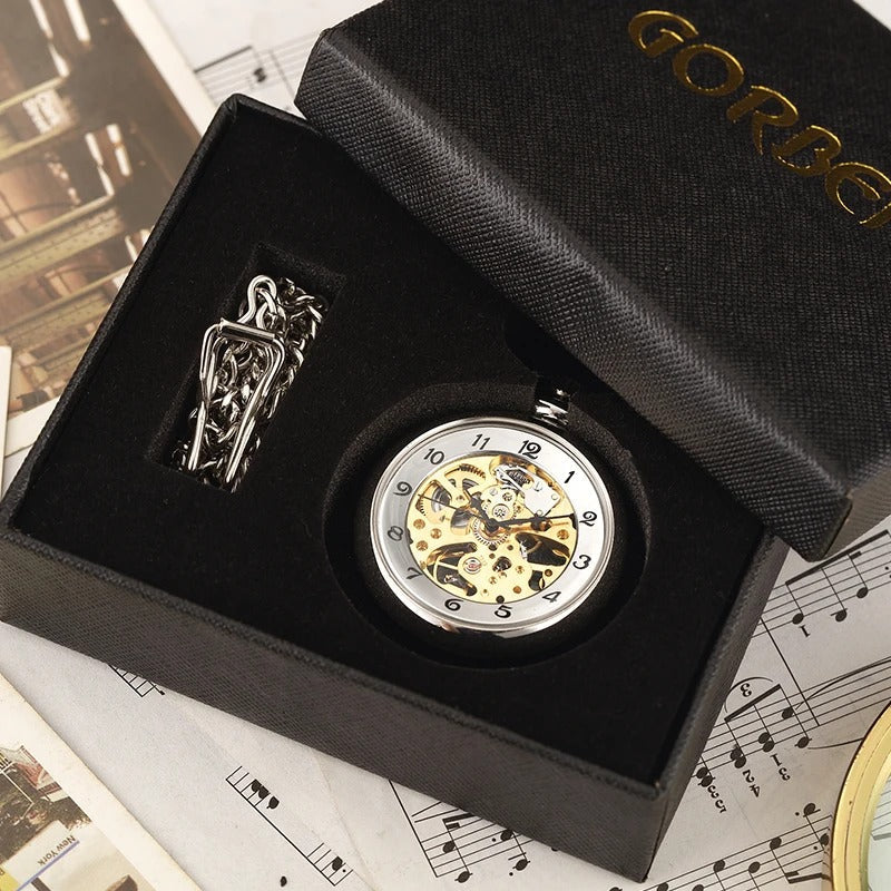 Mechanical Silver Pocket Watch