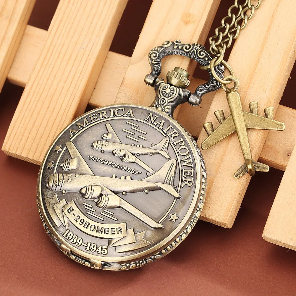 Military Style Retro Pocket Watch