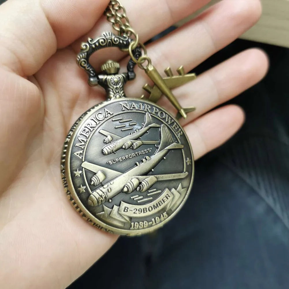 Military Style Retro Pocket Watch