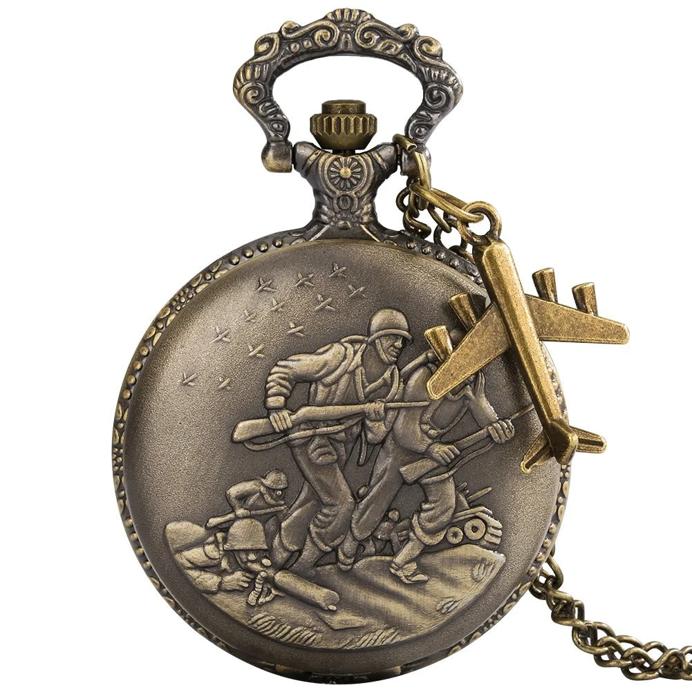 Military Style Retro Pocket Watch