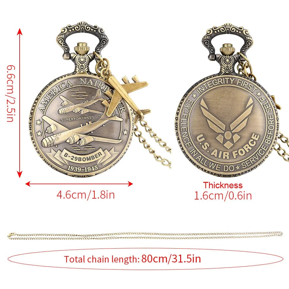 Military Style Retro Pocket Watch