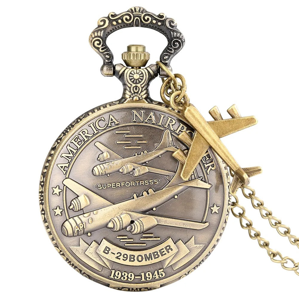Military Style Retro Pocket Watch