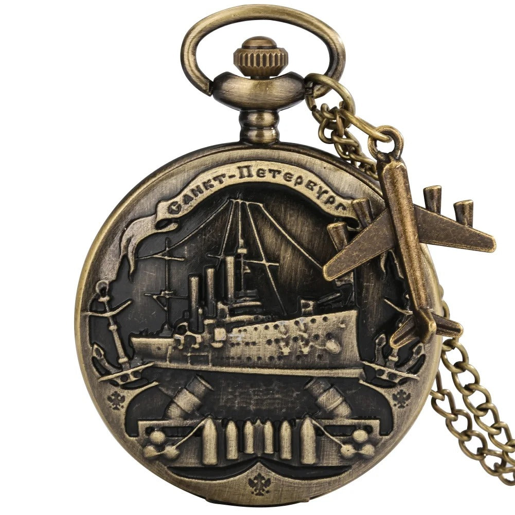 Military Style Retro Pocket Watch
