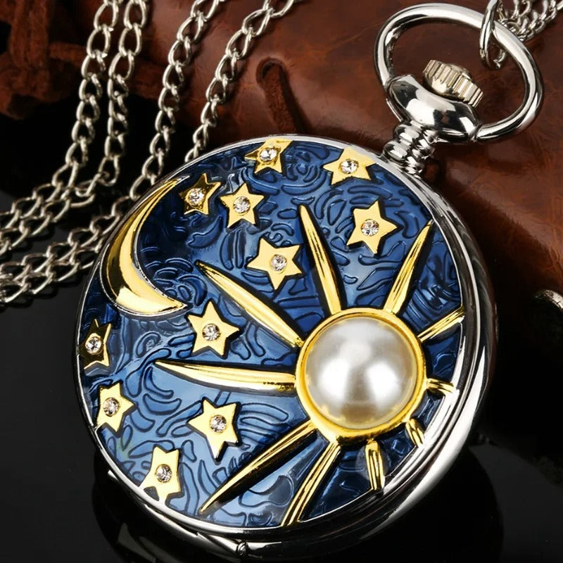 This Celestial Pocket Watch adds a tailored balance of function and visual interest to home decor.